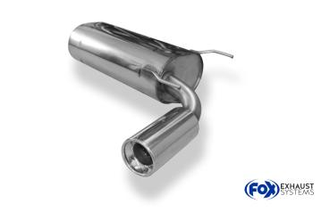Endschalldämpfer - 1x90 Typ 13 passend für: Mazda MX5 NA